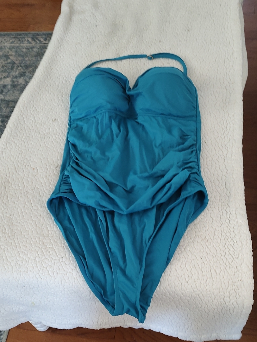 Anne Cole Teal One-Piece Swimsuit
